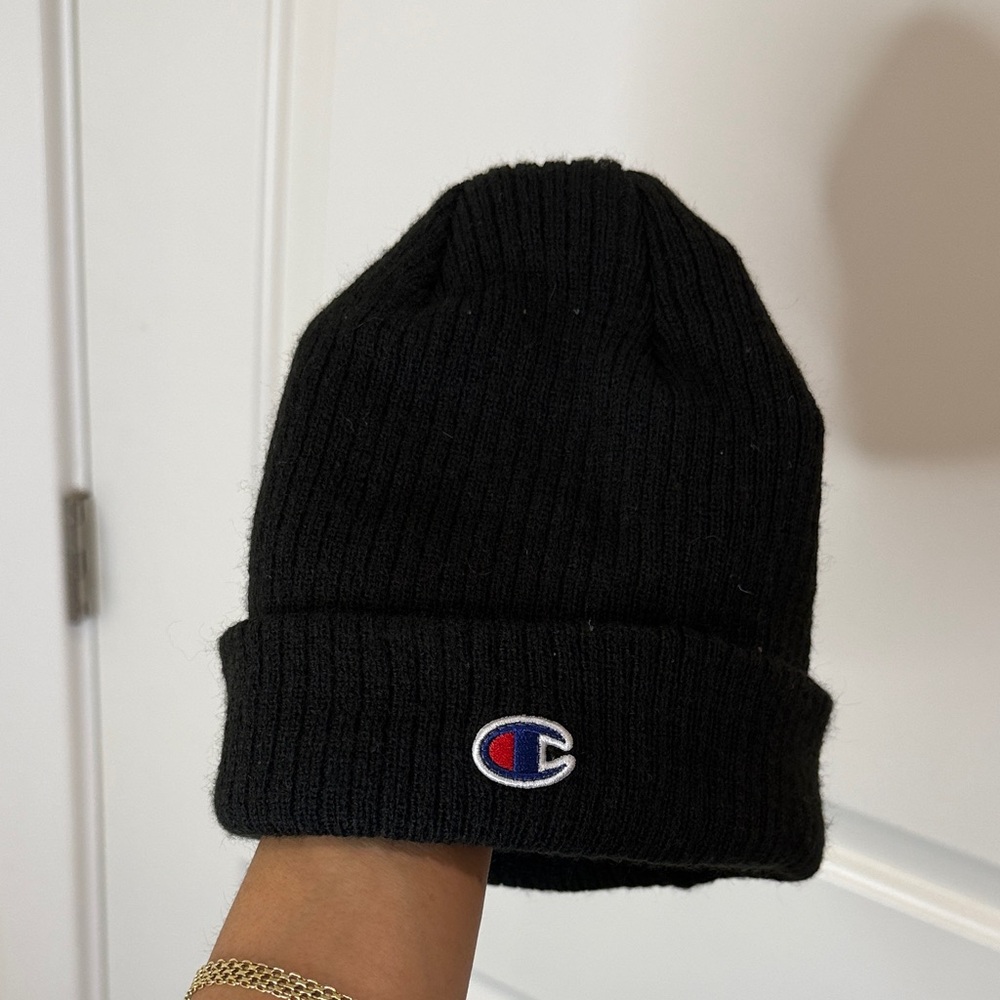 Champion Kids Black Knit Hat